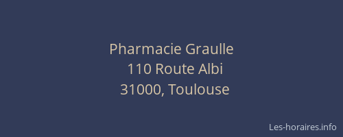Pharmacie Graulle