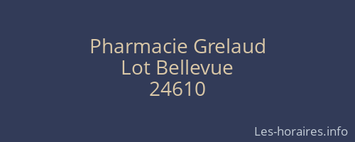 Pharmacie Grelaud