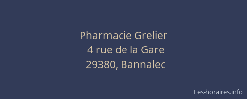 Pharmacie Grelier