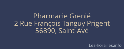 Pharmacie Grenié