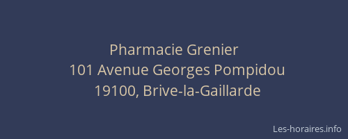 Pharmacie Grenier