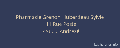 Pharmacie Grenon-Huberdeau Sylvie
