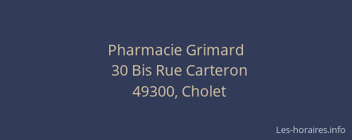 Pharmacie Grimard