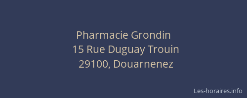 Pharmacie Grondin