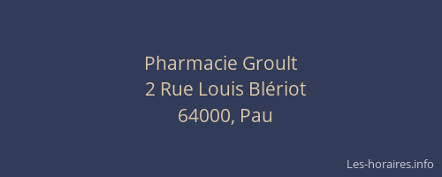 Pharmacie Groult