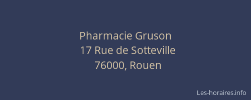 Pharmacie Gruson