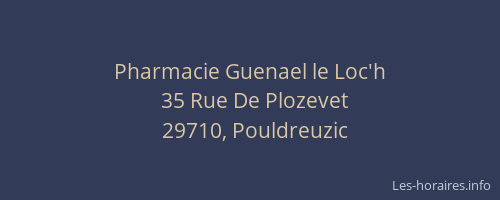 Pharmacie Guenael le Loc'h
