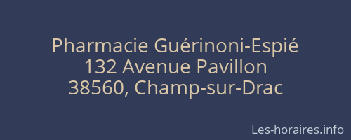 Pharmacie Guérinoni-Espié