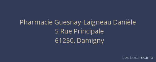 Pharmacie Guesnay-Laigneau Danièle
