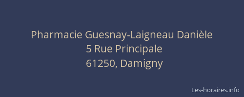 Pharmacie Guesnay-Laigneau Dani&egrave;le