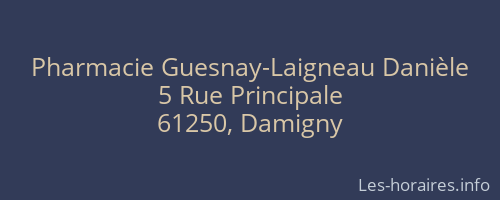 Pharmacie Guesnay-Laigneau Danièle