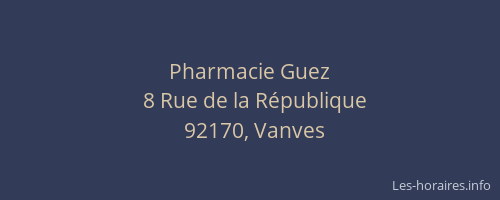 Pharmacie Guez