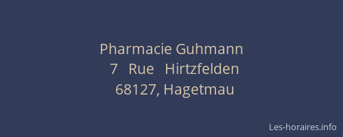 Pharmacie Guhmann