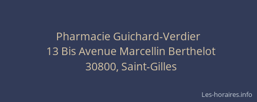 Pharmacie Guichard-Verdier