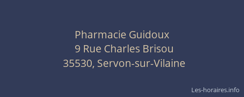 Pharmacie Guidoux