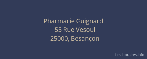 Pharmacie Guignard