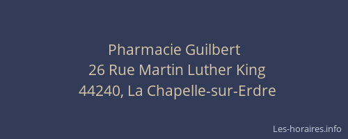 Pharmacie Guilbert