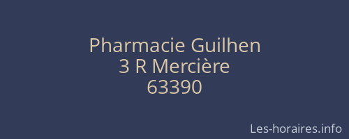 Pharmacie Guilhen