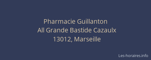 Pharmacie Guillanton