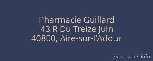 Pharmacie Guillard