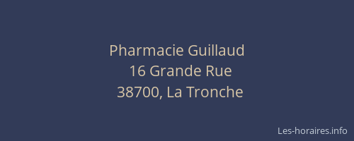 Pharmacie Guillaud