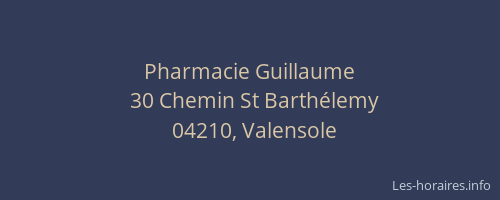 Pharmacie Guillaume