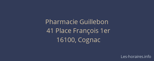 Pharmacie Guillebon