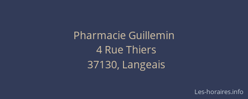 Pharmacie Guillemin