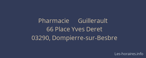 Pharmacie      Guillerault