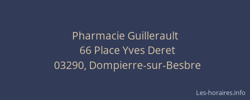 Pharmacie Guillerault