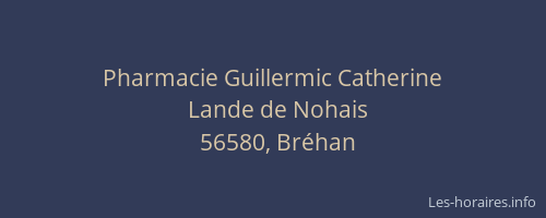 Pharmacie Guillermic Catherine