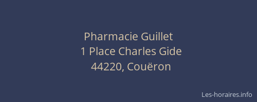 Pharmacie Guillet