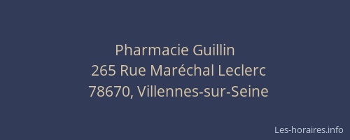 Pharmacie Guillin
