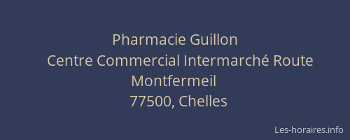 Pharmacie Guillon