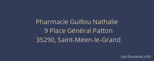 Pharmacie Guillou Nathalie