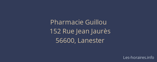 Pharmacie Guillou