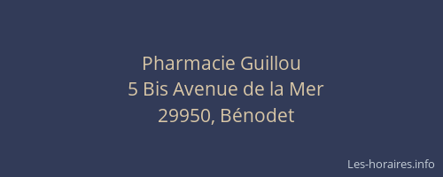 Pharmacie Guillou