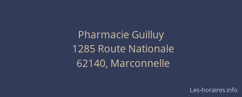 Pharmacie Guilluy