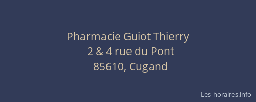 Pharmacie Guiot Thierry