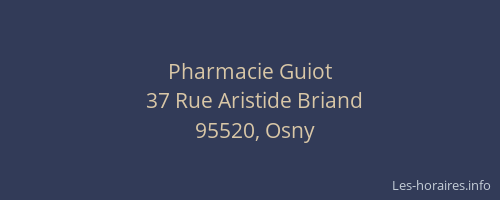 Pharmacie Guiot