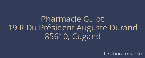 Pharmacie Guiot