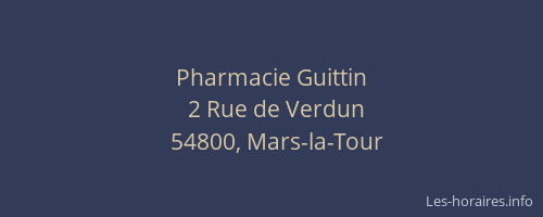 Pharmacie Guittin