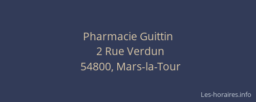 Pharmacie Guittin