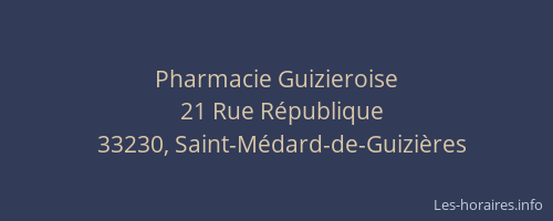 Pharmacie Guizieroise