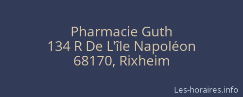 Pharmacie Guth