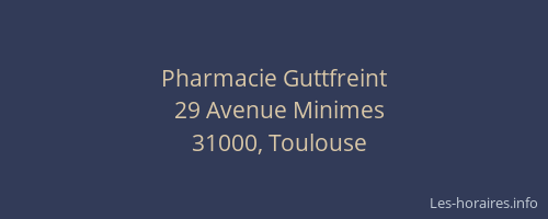 Pharmacie Guttfreint