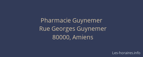 Pharmacie Guynemer