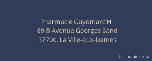 Pharmacie Guyomarc'H