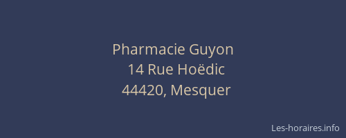 Pharmacie Guyon