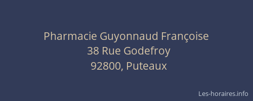 Pharmacie Guyonnaud Françoise
